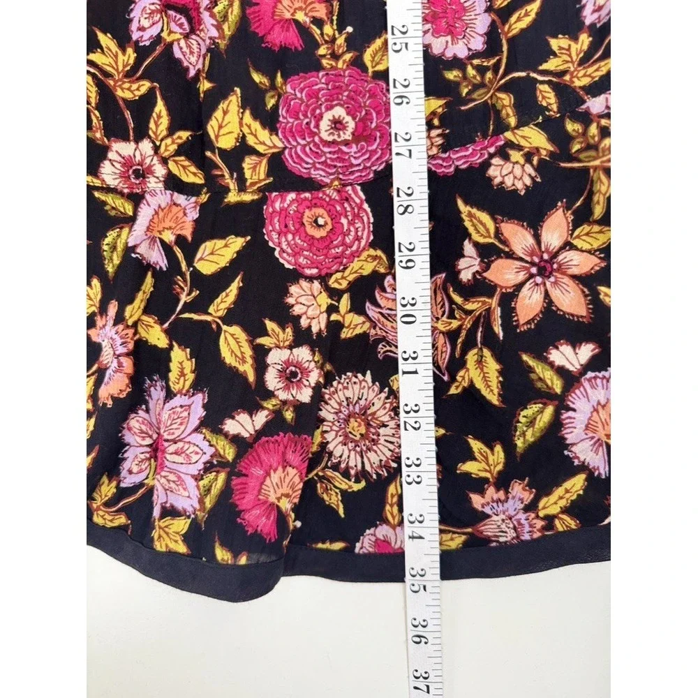 Free People Oh Baby Dress‎ Babydoll  XS Floral Boho Mini Smocked Cottagecore